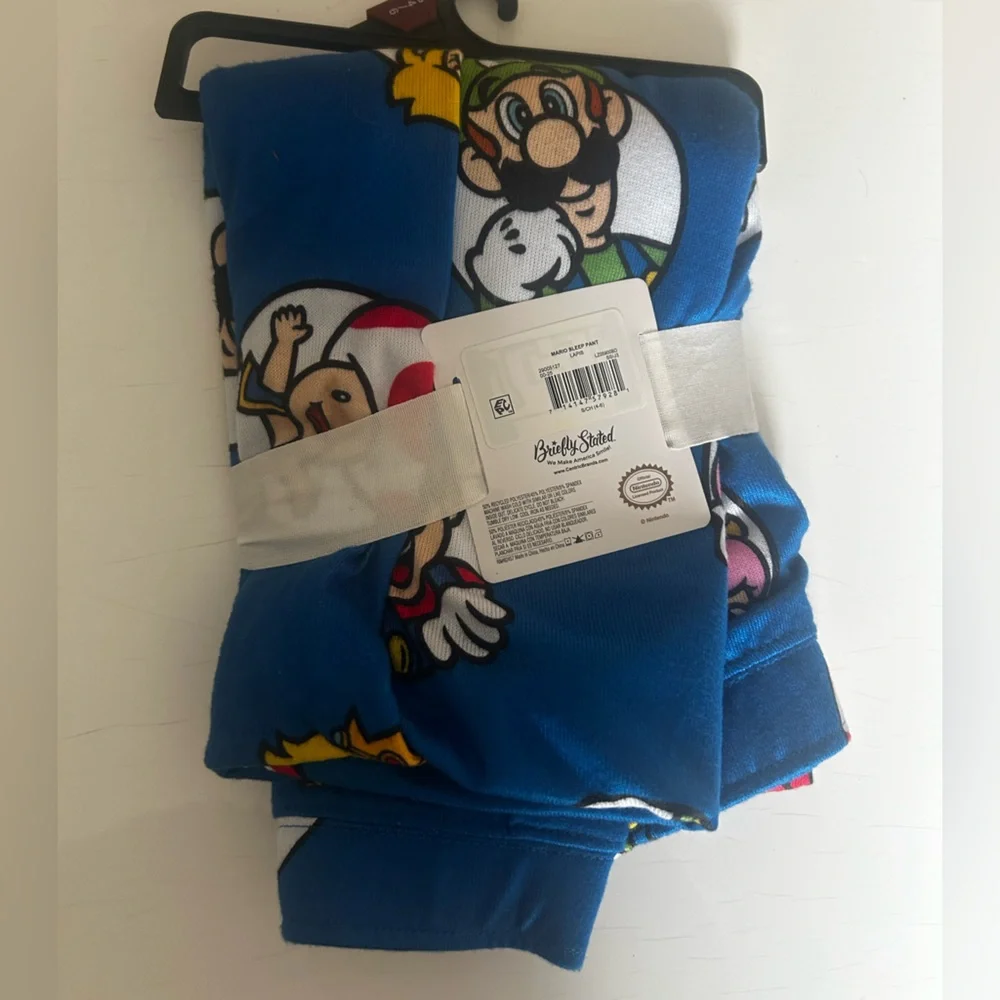 ⭐️ NEW Mario Nintendo Women’s Small Blue Character Pajama Pants
